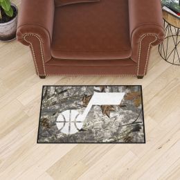 Utah Jazz Camo Starter Mat - 19 x 30