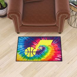 Utah Jazz Tie Dye Starter Mat - 19 x 30