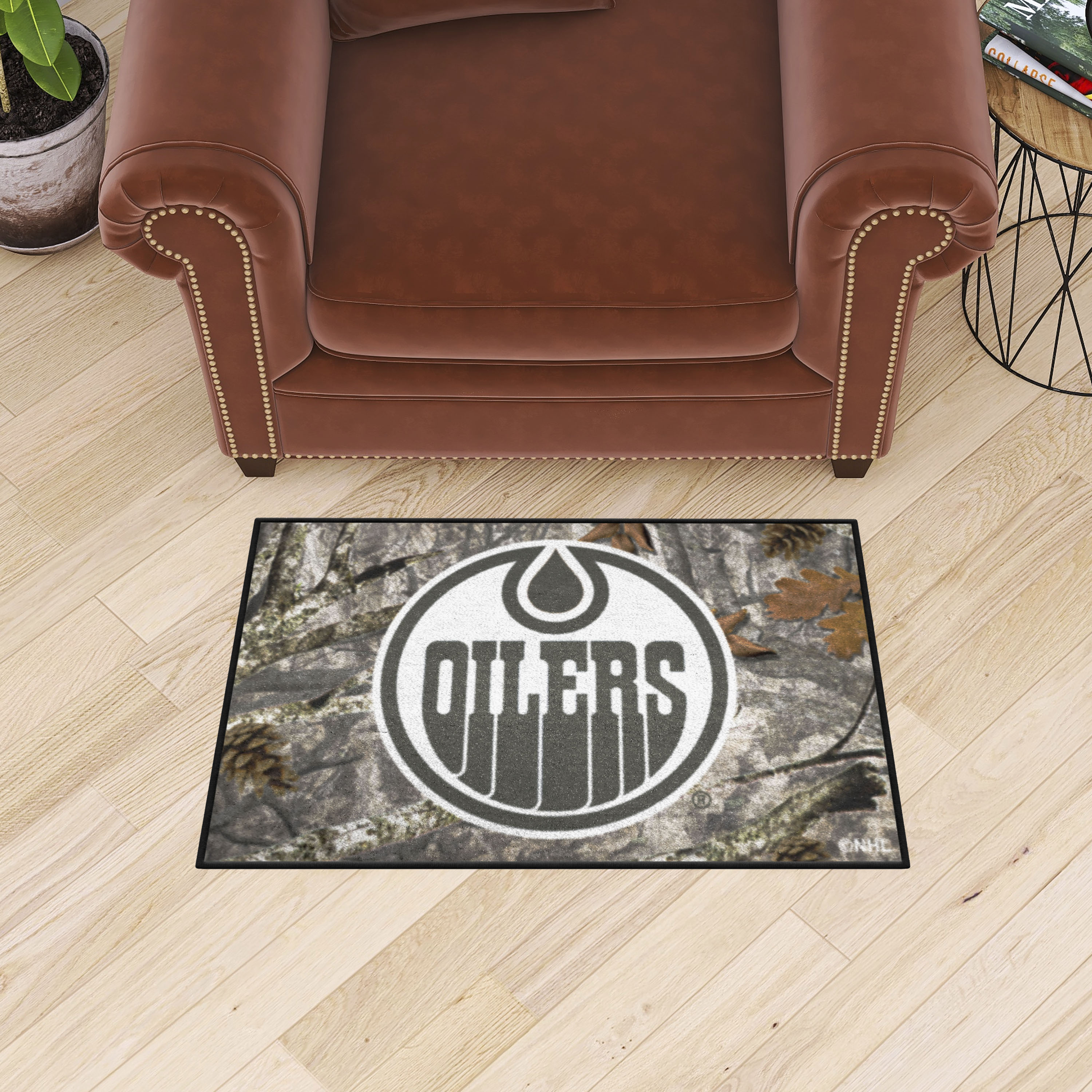 Edmonton Oilers Camo Starter Doormat - 19 x 30
