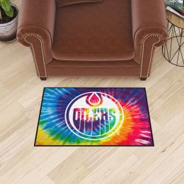 Edmonton Oilers Tie Dye Starter Doormat - 19 x 30