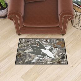 San Jose Sharks Camo Starter Doormat - 19 x 30