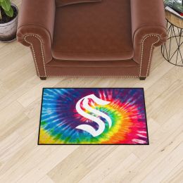 Seattle Kraken Tie Dye Starter Doormat - 19 x 30