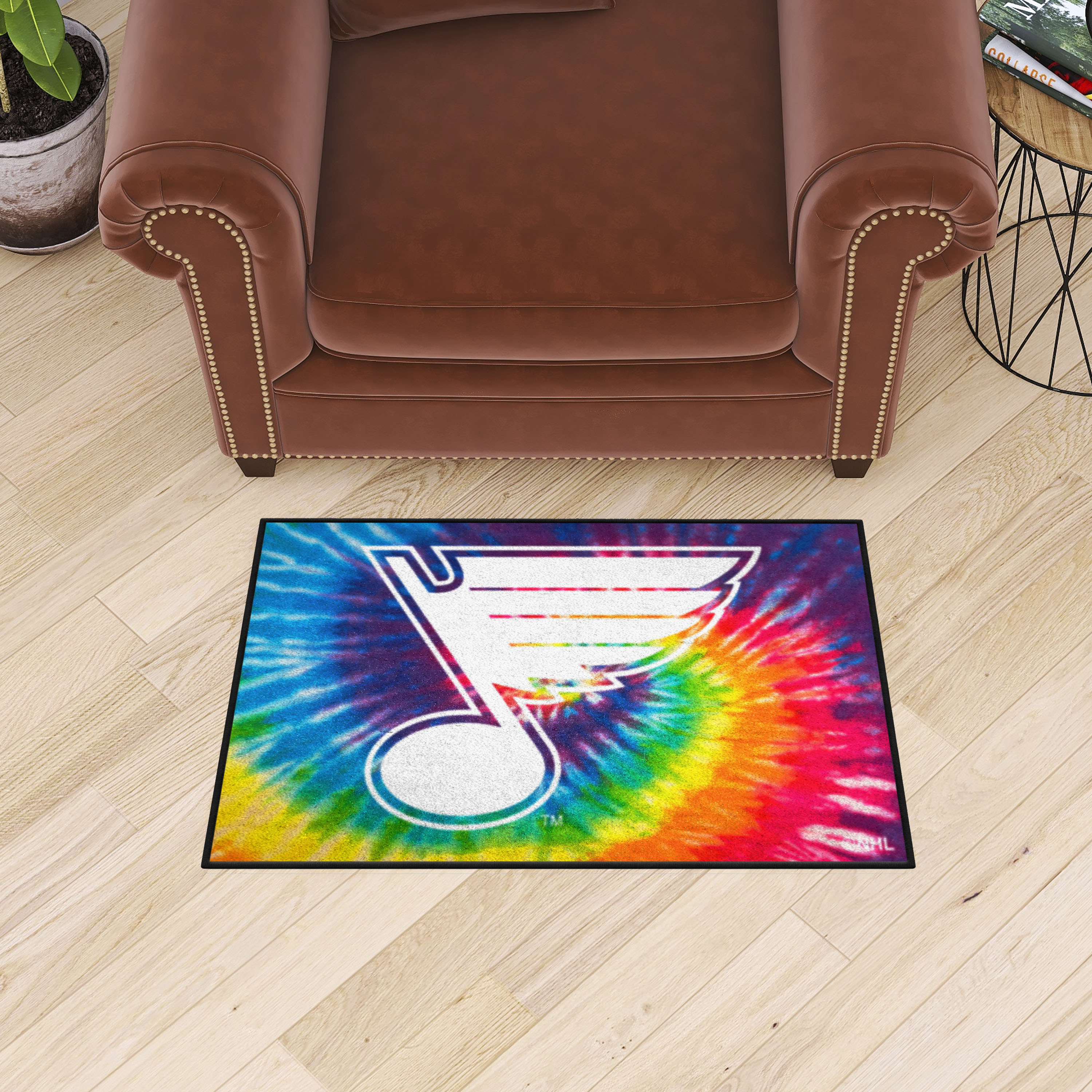 St. Louis Blues Tie Dye Starter Doormat - 19 x 30