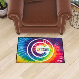 Chicago Cubs Tie Dye Starter Doormat - 19 x 30