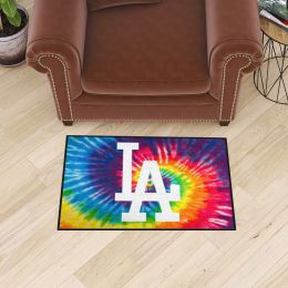 Los Angeles Dodgers Tie Dye Starter Doormat - 19 x 30