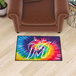 Miami Marlins Tie Dye Starter Doormat - 19 x 30