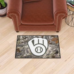 Milwaukee Brewers Camo Starter Doormat - 19 x 30