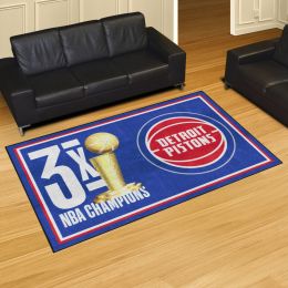 Detroit Pistons Champion Area Rug - 5' x 8' Nylon