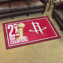 Houston Rockets Champion Area Rug - 4' x 6' Nylon