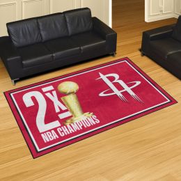 Houston Rockets Champion Area Rug - 5' x 8' Nylon
