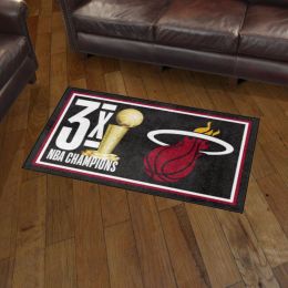 Miami Heat Champion Area Rug - 3' x 5' Nylon