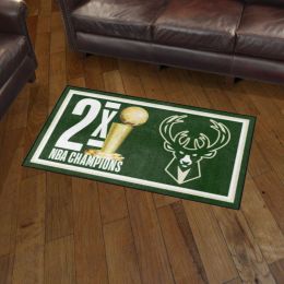 Milwaukee Bucks Champion Area Rug - 3' x 5' Nylon