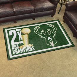 Milwaukee Bucks Champion Area Rug - 4' x 6' Nylon