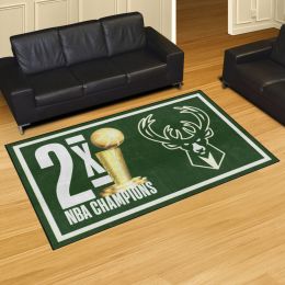 Milwaukee Bucks Champion Area Rug - 5' x 8' Nylon