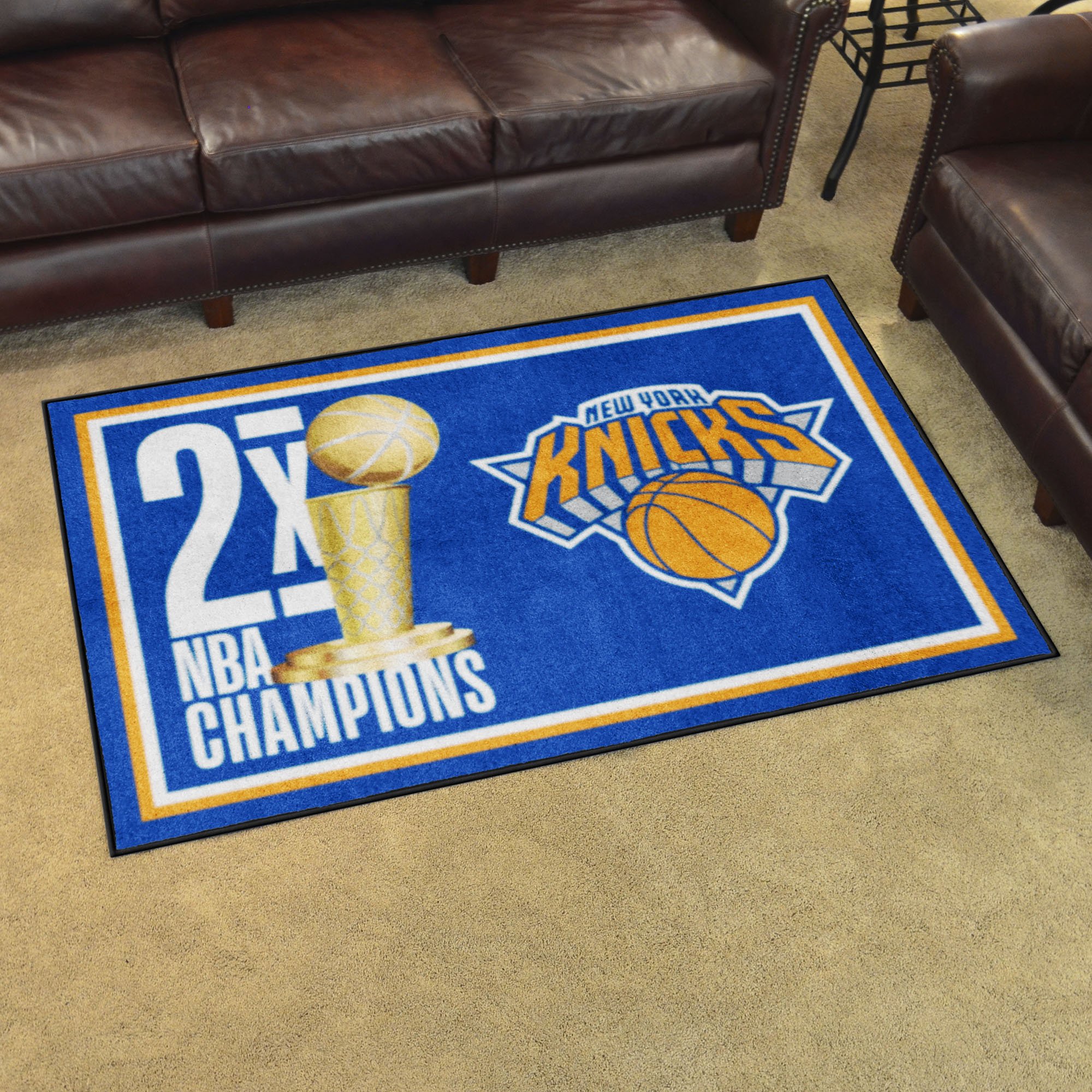 New York Knicks Champion Area Rug 4' x 6' Nylon