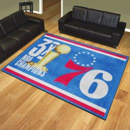 Philadelphia 76ers Champion Area Rug - 8' x 10' Nylon