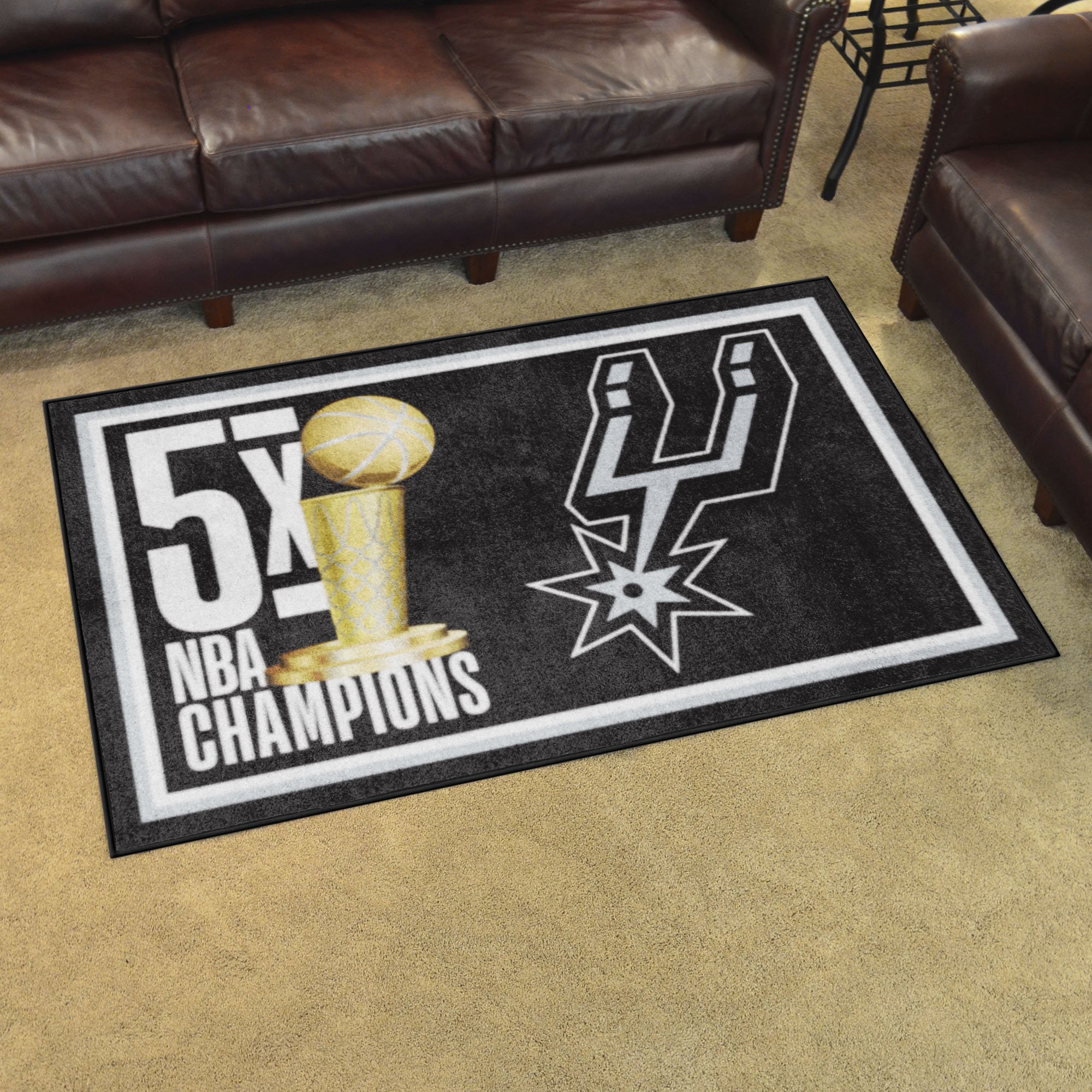 San Antonio Spurs Champion Area Rug - 4' x 6' Nylon