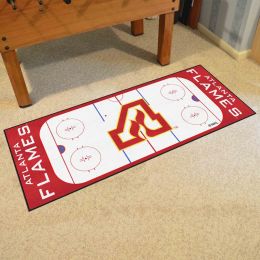 Atlanta Flames Retro Logo Rink Runner Mat - 29.5 x 72