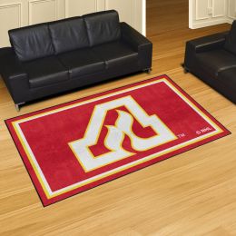 Atlanta Flames Retro Logo Area Rug - 5' x 8' Nylon