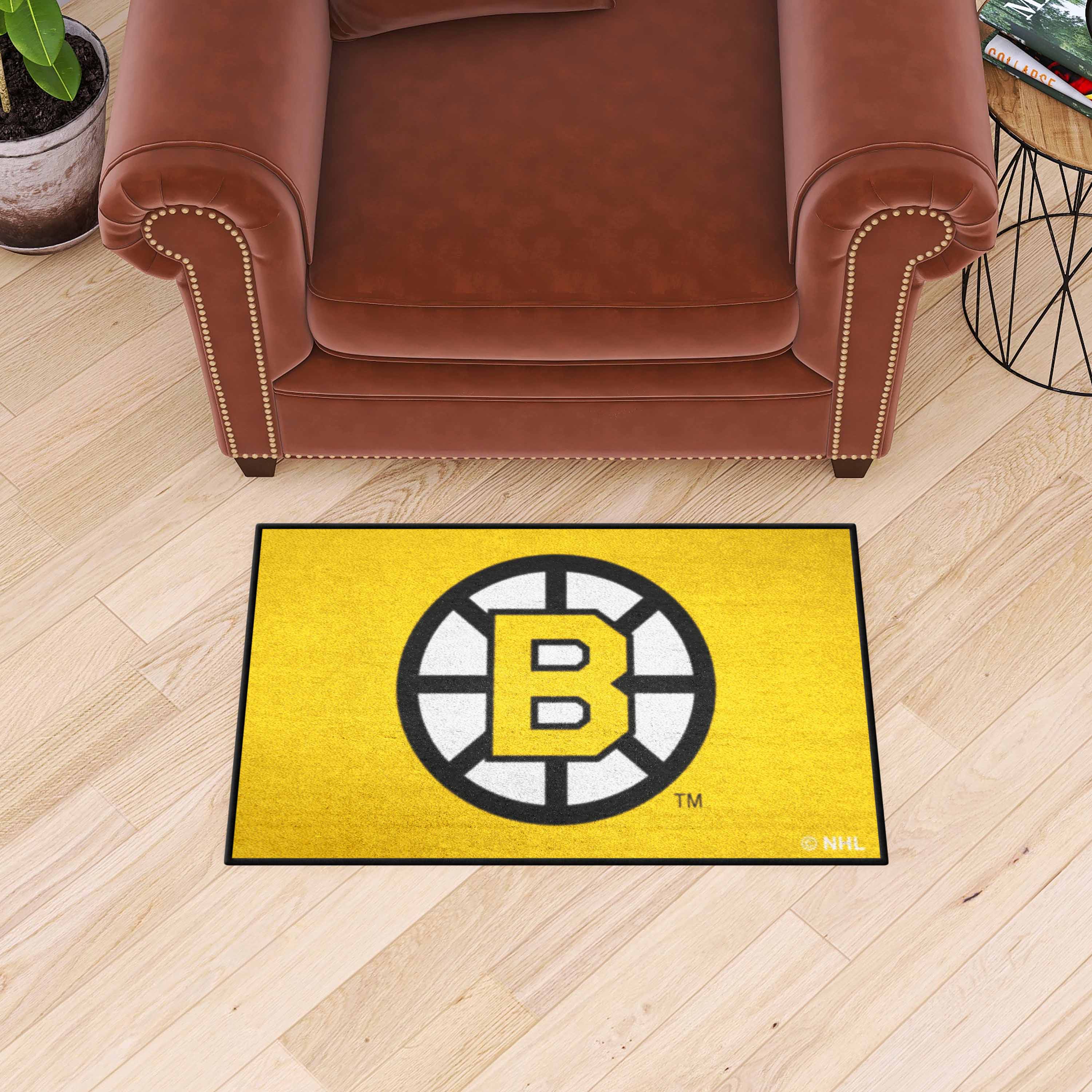 Boston Bruins Retro Logo Starter Mat - 19 x 30