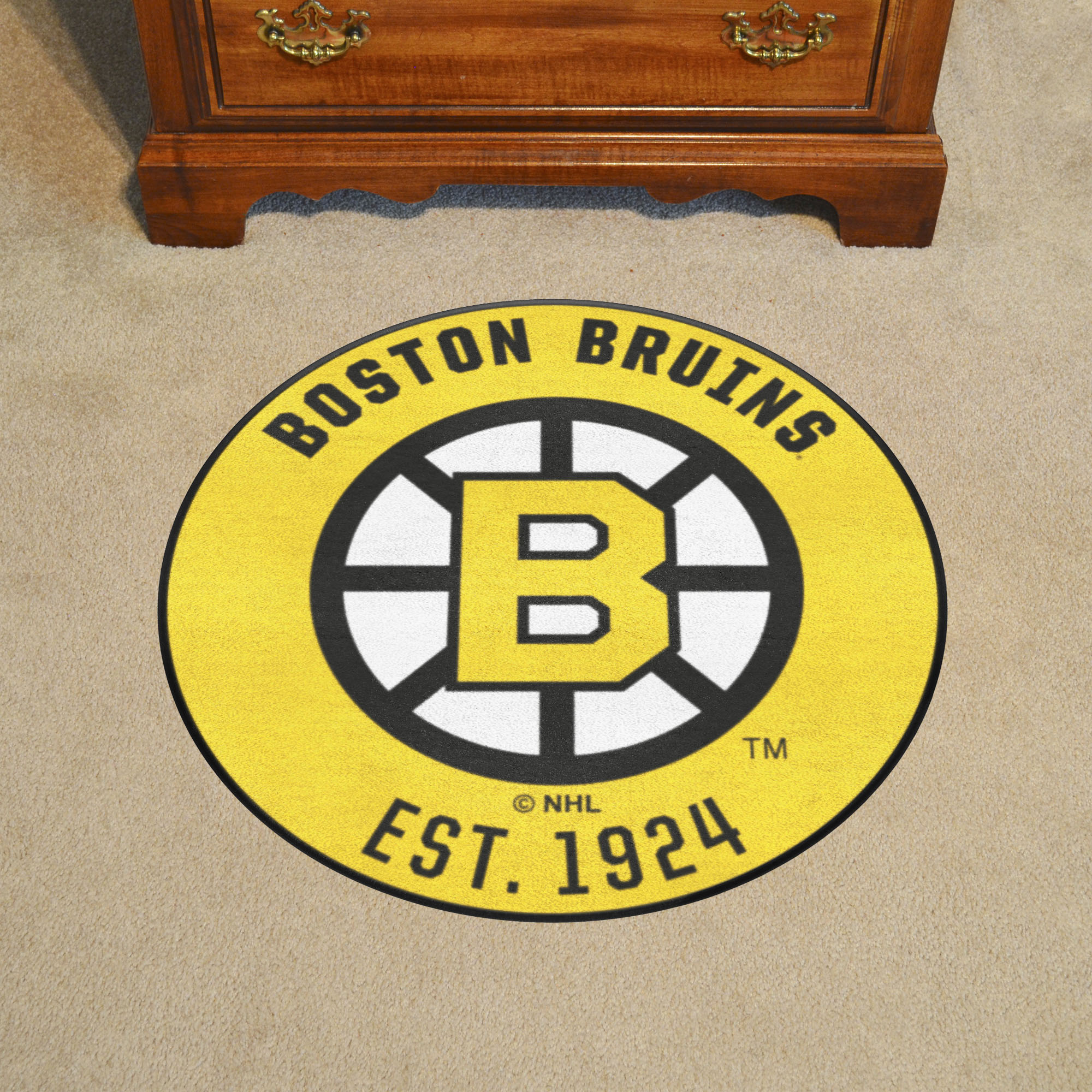 Boston Bruins Retro Logo Roundel Mat - 27"