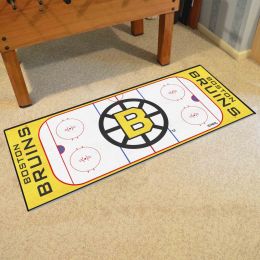 Boston Bruins Retro Logo Rink Runner Mat - 29.5 x 72