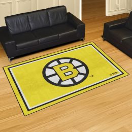 Boston Bruins Retro Logo Area Rug - 5' x 8' Nylon