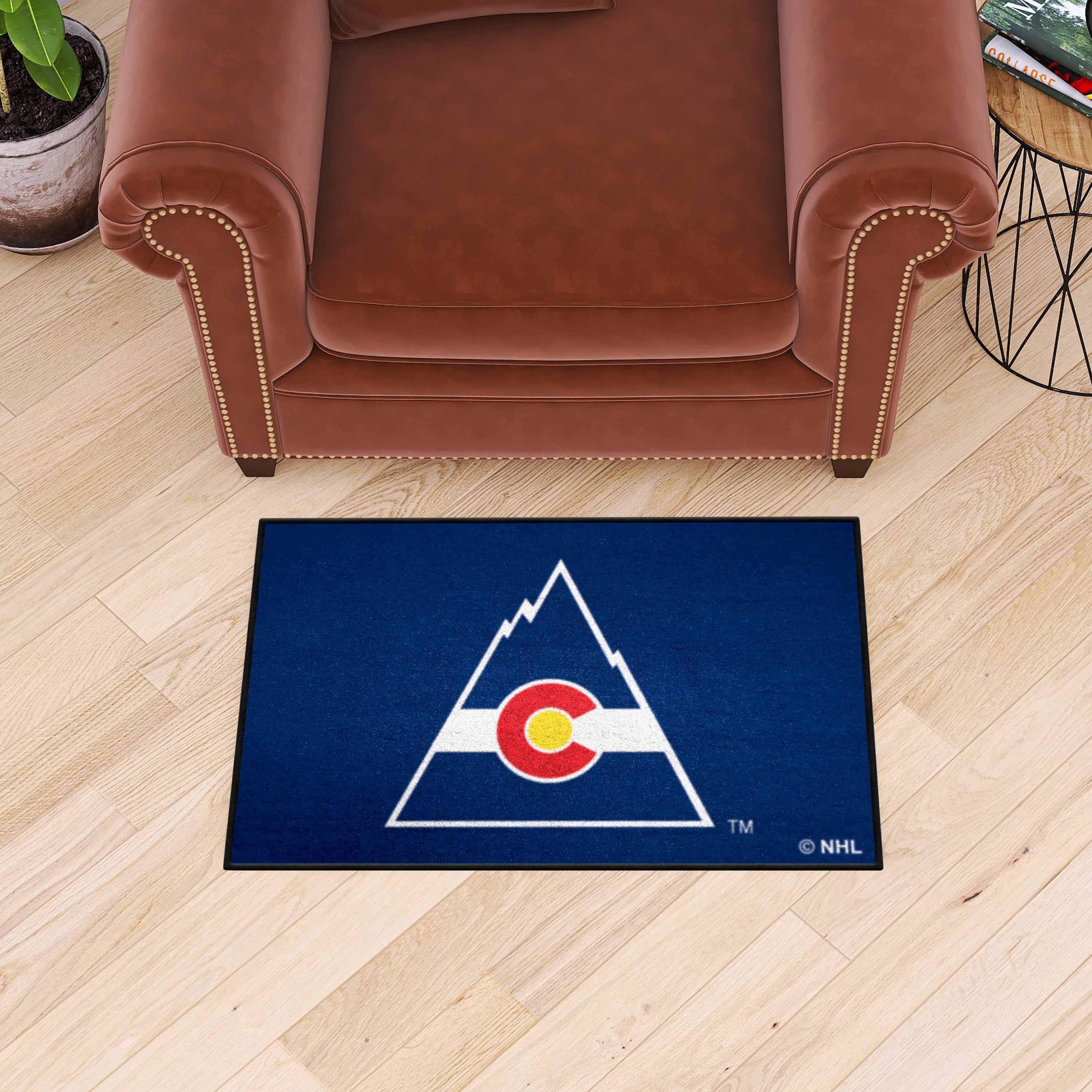 Colorado Rockies Retro Logo Starter Mat - 19 x 30