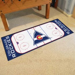 Colorado Rockies Retro Logo Rink Runner Mat - 29.5 x 72