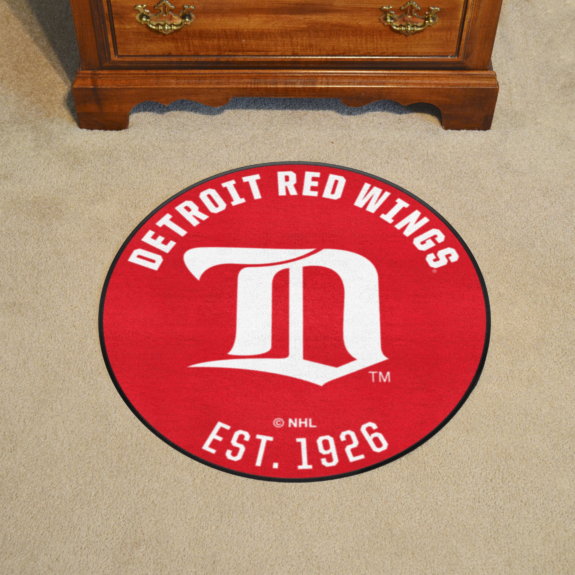 Detroit Red Wings Retro Logo Roundel Mat - 27"