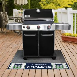 Hartford Whalers Retro Alt Logo Grill Mat - Vinyl 26 x 42