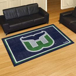 Hartford Whalers Retro Alt Logo Area Rug - 5' x 8' Nylon