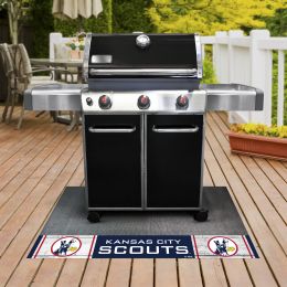 Kansas City Scouts Retro Moscot Grill Mat - Vinyl 26 x 42