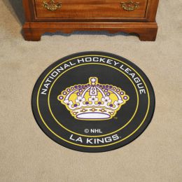 Los Angeles Kings Retro Moscot Hockey Puck Shaped Area Rug