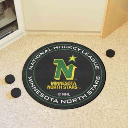 Minnesota North Stars Retro Moscot Hockey Puck Shaped Area Rug