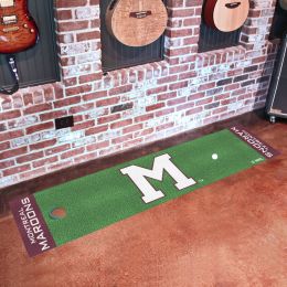 Montreal Maroons Retro Logo Putting Green Mat - 18 x 72