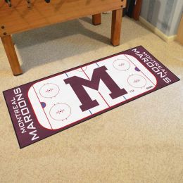 Montreal Maroons Retro Logo Rink Runner Mat - 29.5 x 72