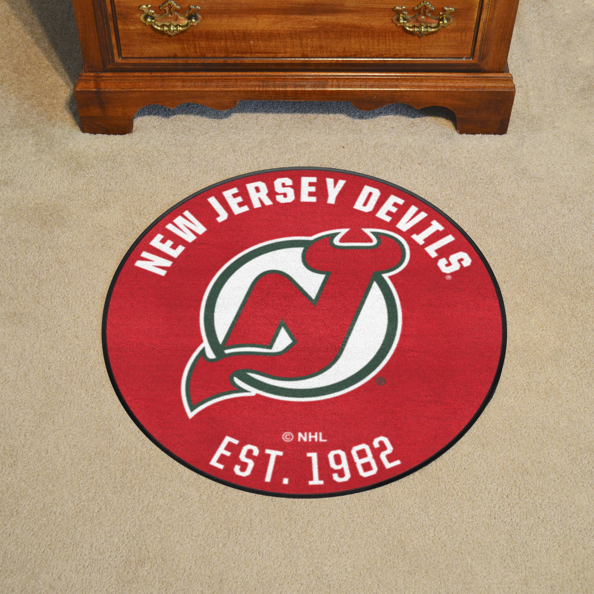 New Jersey Devils Retro Logo Roundel Mat - 27"