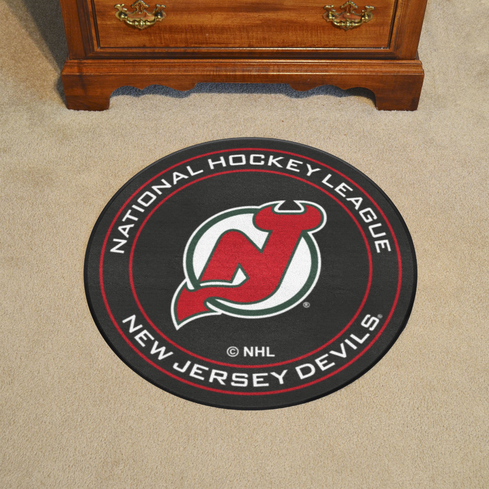 New Jersey Devils Wood Sign