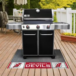 New Jersey Devils Retro Logo Grill Mat - Vinyl 26 x 42