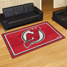 New Jersey Devils Retro Logo Area Rug - 5' x 8' Nylon