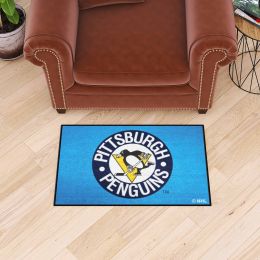 Pittsburgh Penguins Retro Moscot Starter Mat - 19 x 30