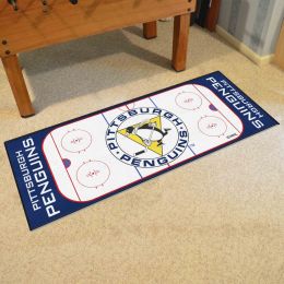 Pittsburgh Penguins Retro Alt Moscto Rink Runner Mat - 29.5 x 72