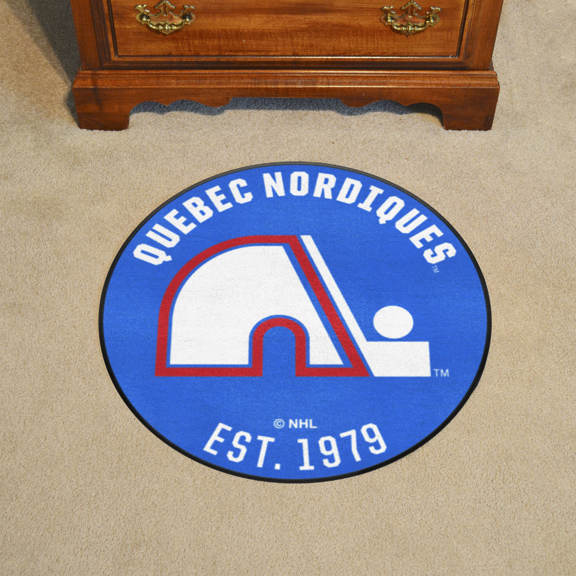 Quebec Nordiques Retro Logo Roundel Mat - 27"