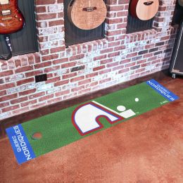 Quebec Nordiques Retro Logo Putting Green Mat - 18 x 72