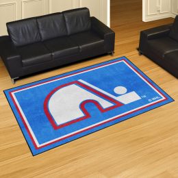 Quebec Nordiques Retro Logo Area Rug - 5' x 8' Nylon