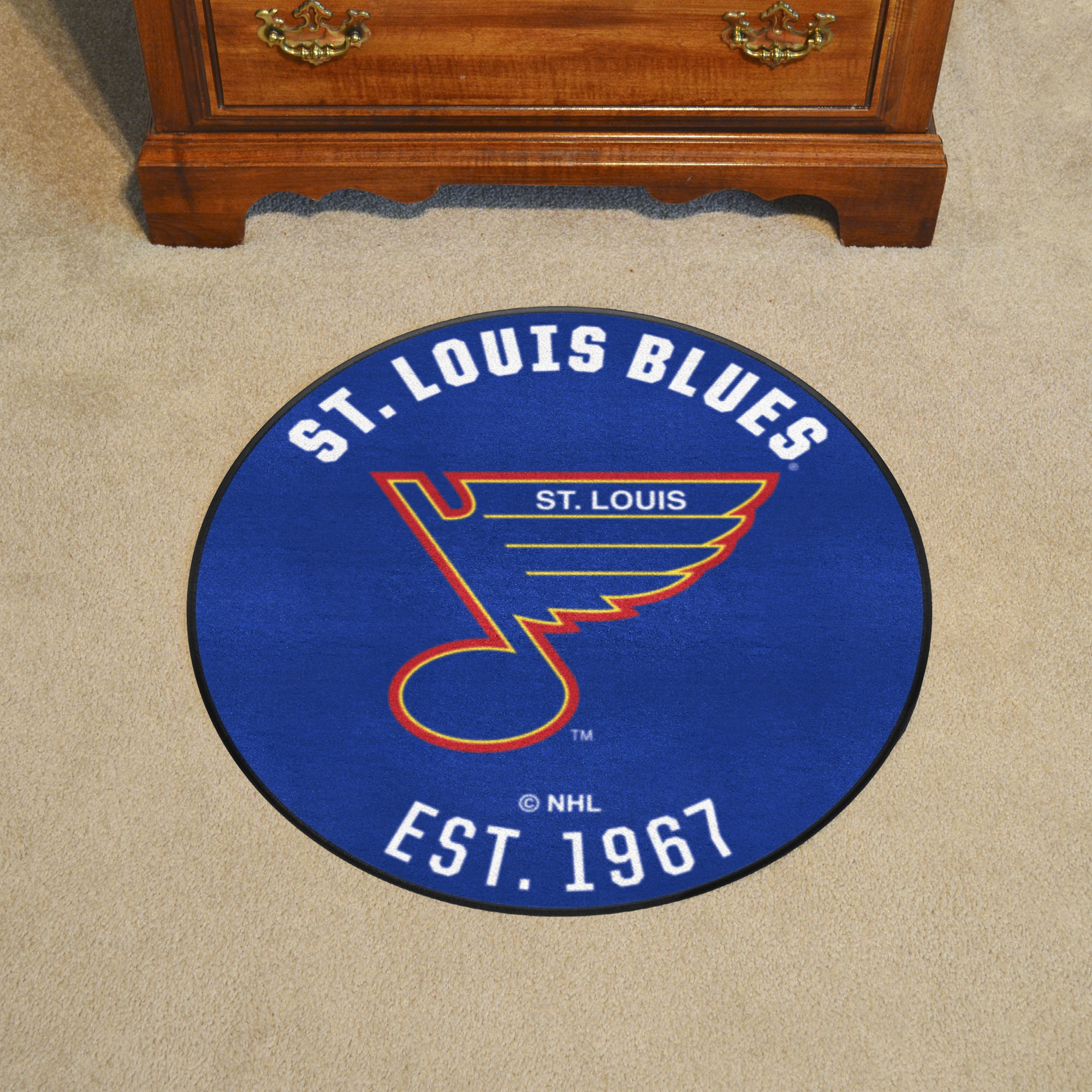 St. Louis Blues Retro Logo Roundel Mat - 27"
