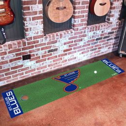 St. Louis Blues Retro Logo Putting Green Mat - 18 x 72