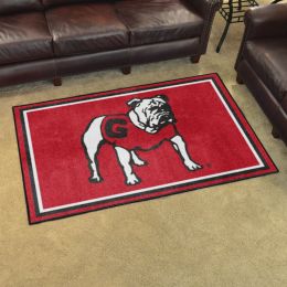 Georgia Bulldogs Area Rug - 4' x 6' Mascot Nylon