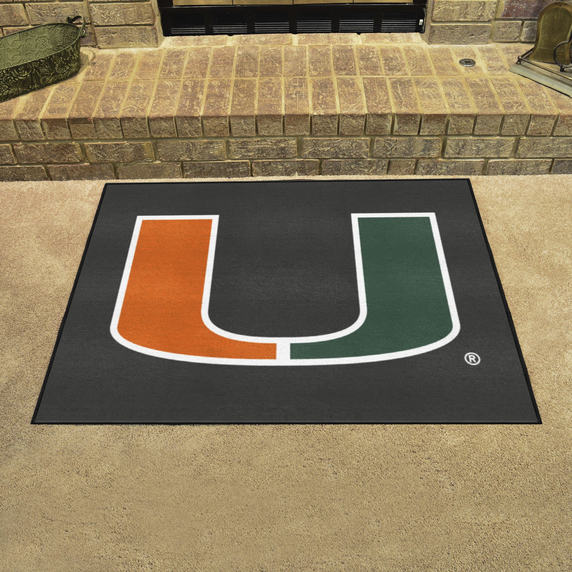 Miami Hurricanes Mascot AllStar Mat 34 x 44.5